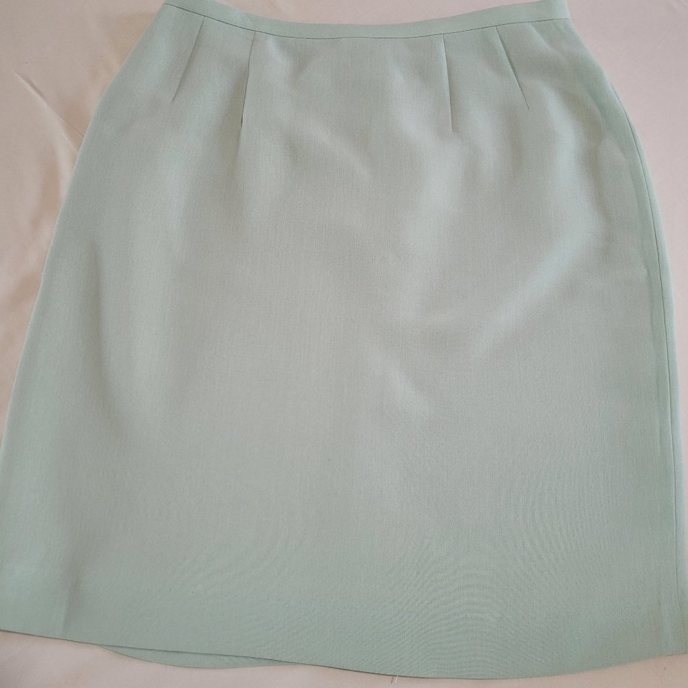 Mint Green Lined Skirt